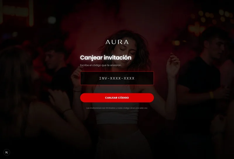 Canje de invitación: cada código sirve una sola vez y descuenta aforo real